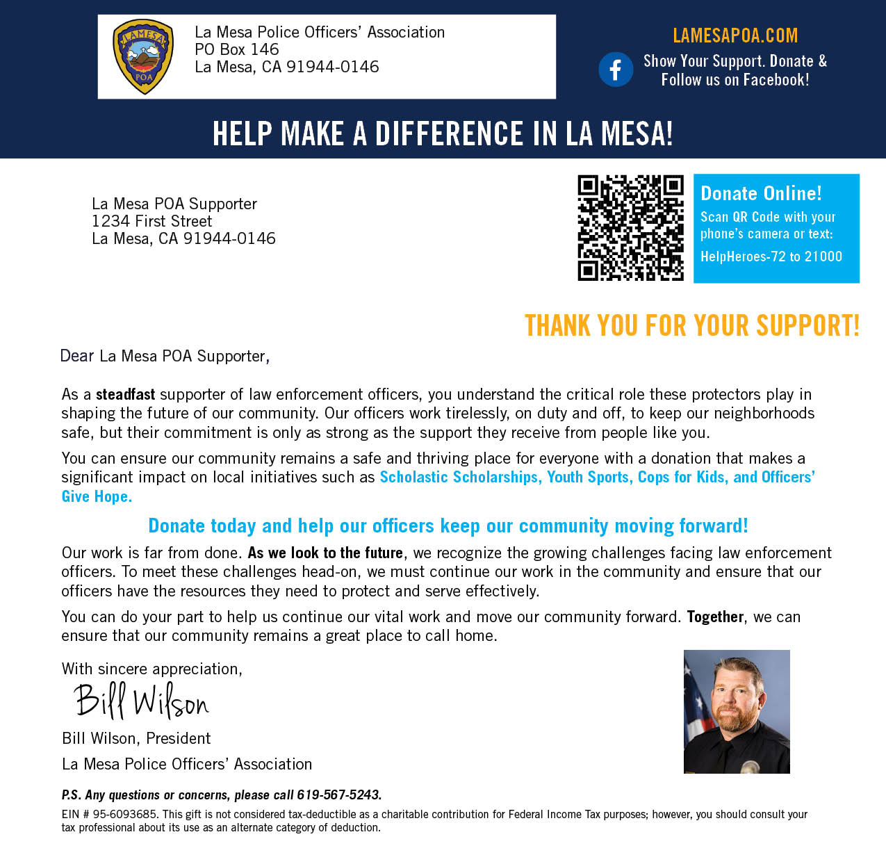 Donation Letter